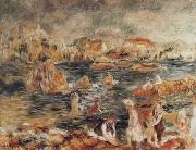 The Beach at Guernsey renoir